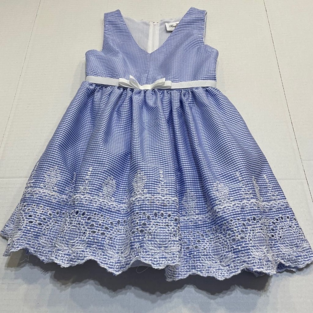 RARE EDITION BLUE AND WHITE CHECK GINGHAM DRESS